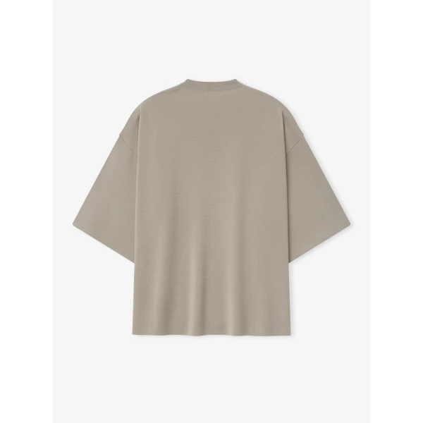 Fear of God Merino Milano Knit Tee in Dusty Beige | Men Knitwear | Luxury Shoes 