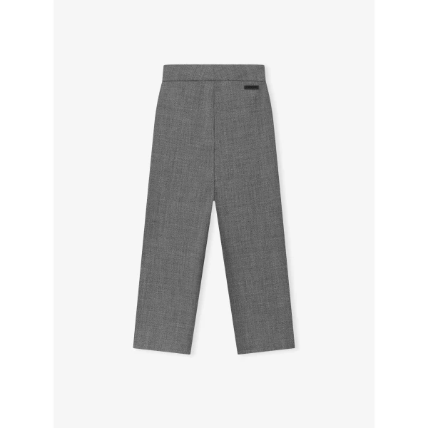 Fear of God Mouline Wool Casual Flat Front Pant in Off White and Black | Pants | Luxury Shoes 