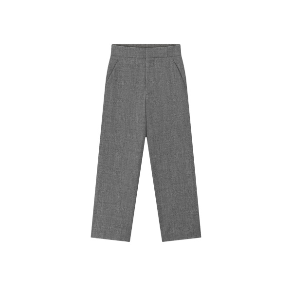 Fear of God Mouline Wool Casual Flat Front Pant in Off White and Black | Luxury Shoes 