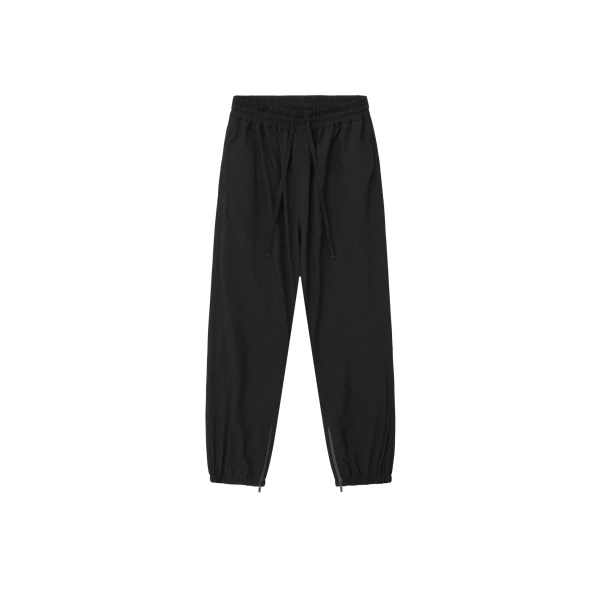 Nylon Ripstop Tech Track Pants in Black
