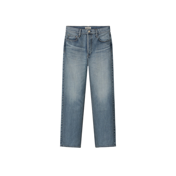 Fear of God Straight 5 Pocket Jean in Medium Indigo | Luxury Shoes 