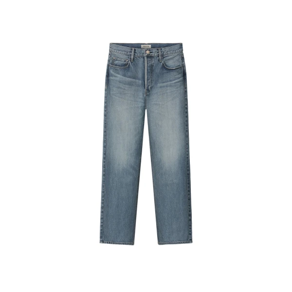 Fear of God Straight 5 Pocket Jean in Medium Indigo | Luxury Shoes 