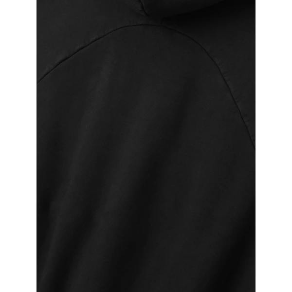 Fear of God Sunfaded Classic Half Raglan Hoodie with Pocket in Black | Sweatshirts | Luxury Shoes 
