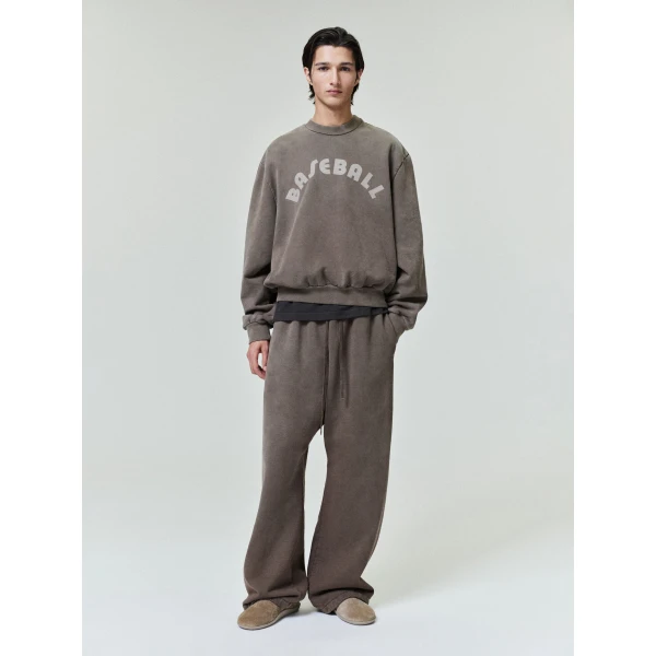 Fear of God Sunfaded Wide Leg Sweatpant in Faded Brown | Pants | Luxury Shoes 