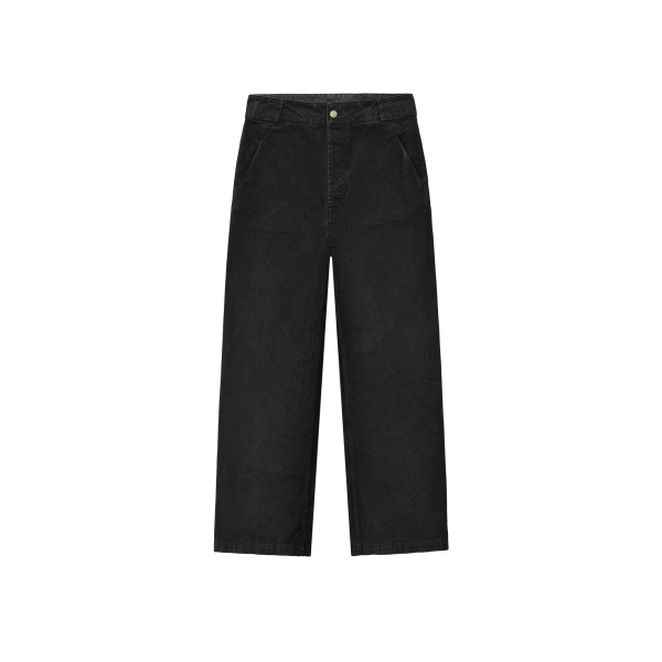 Fear of God Washed Canvas Utility Pant in Washed Black | Luxury Shoes 