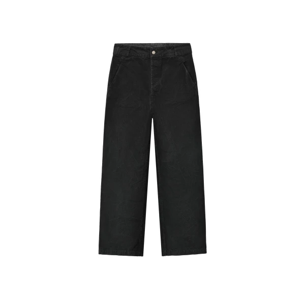 Fear of God Washed Canvas Utility Pant in Washed Black | Luxury Shoes 