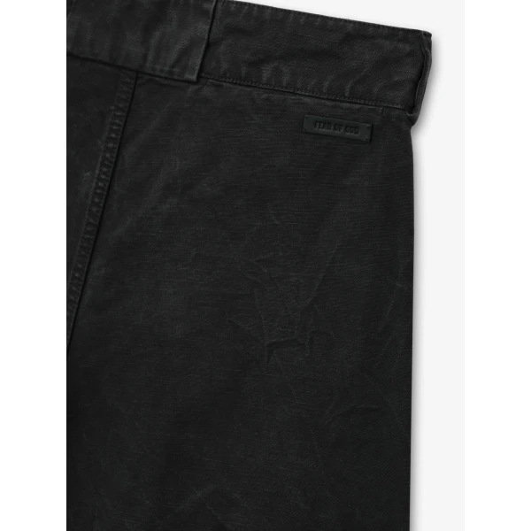 Fear of God Washed Canvas Utility Shorts in Washed Black | Shorts | Luxury Shoes 