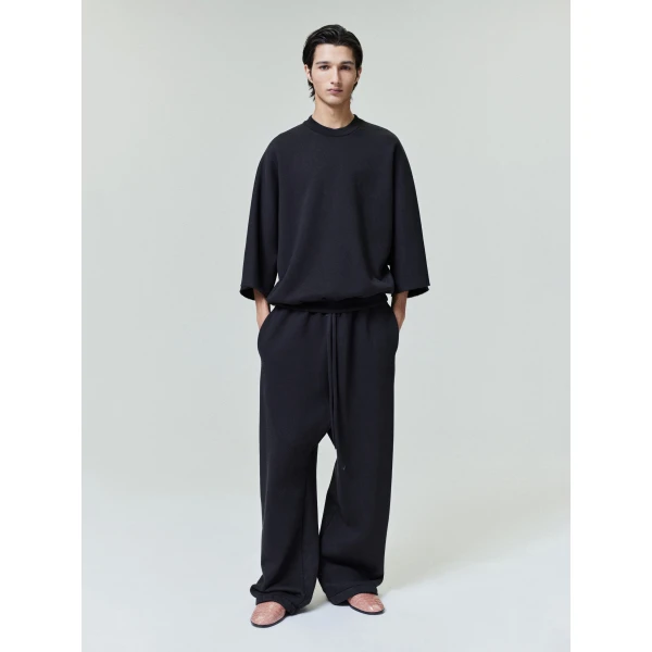 Fear of God Wide Leg Sweatpants in Black | Pants | Luxury Shoes 