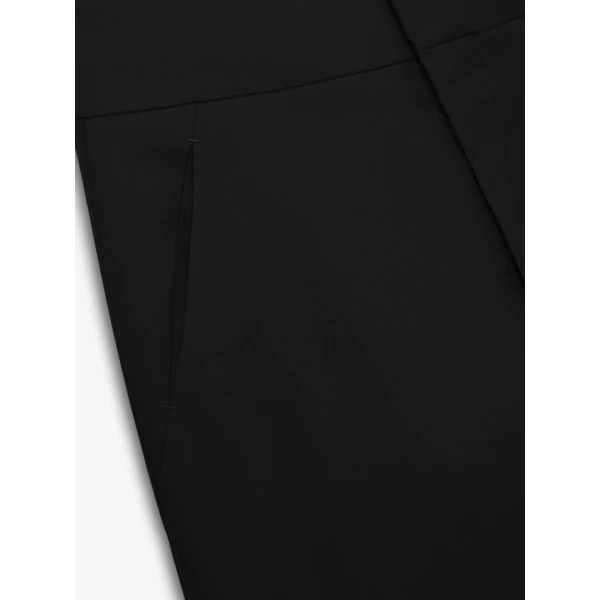 Fear of God Wool Poplin Casual Flat Front Pants in Black | Pants | Luxury Shoes 