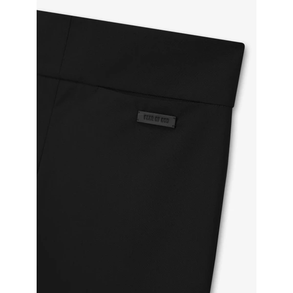 Fear of God Wool Poplin Casual Flat Front Pants in Black | Pants | Luxury Shoes 