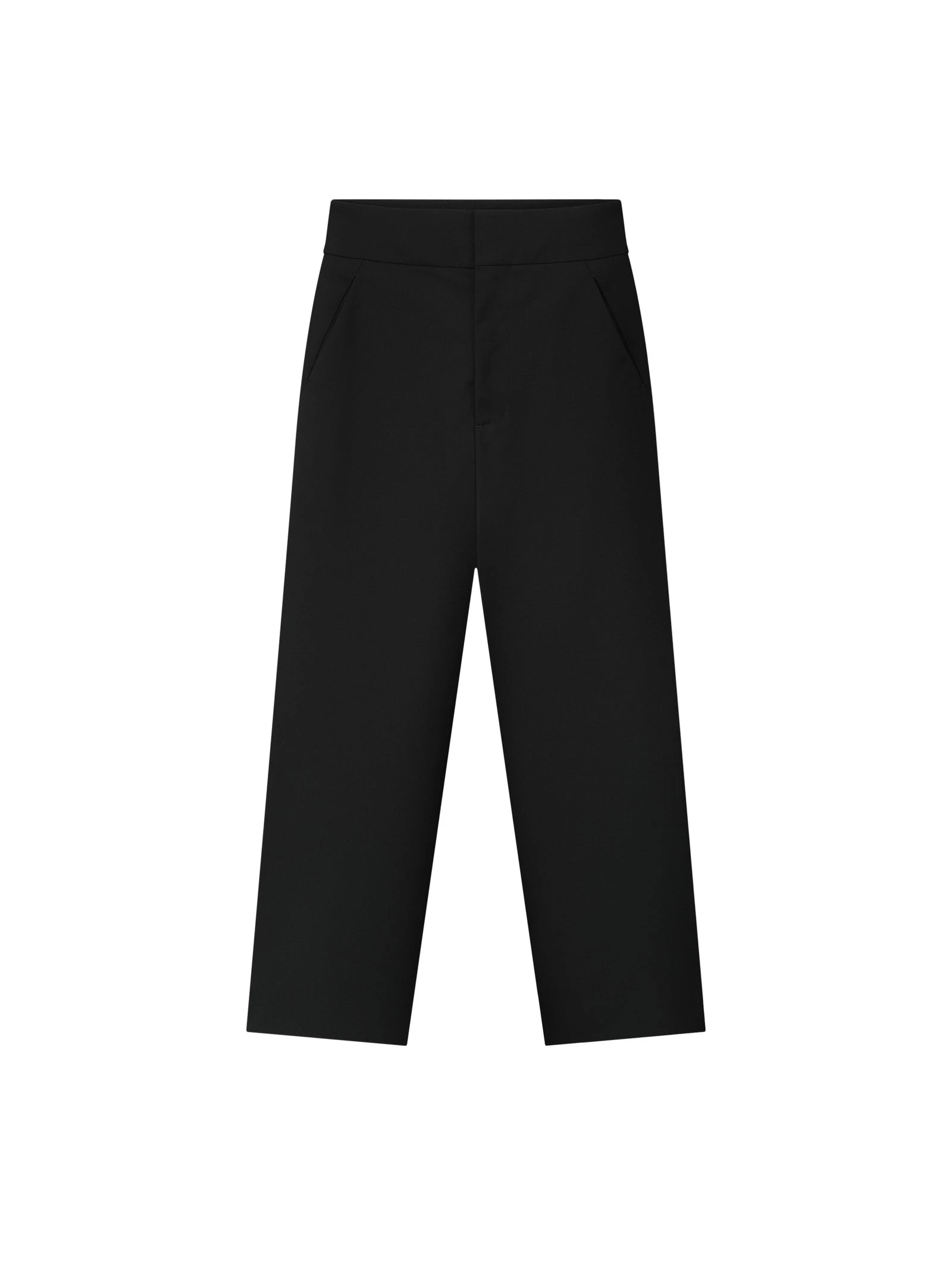 Fear of God Wool Poplin Casual Flat Front Pants in Black Fear of God Wool Poplin Casual Flat Front Pants in Black | Luxury Shoes