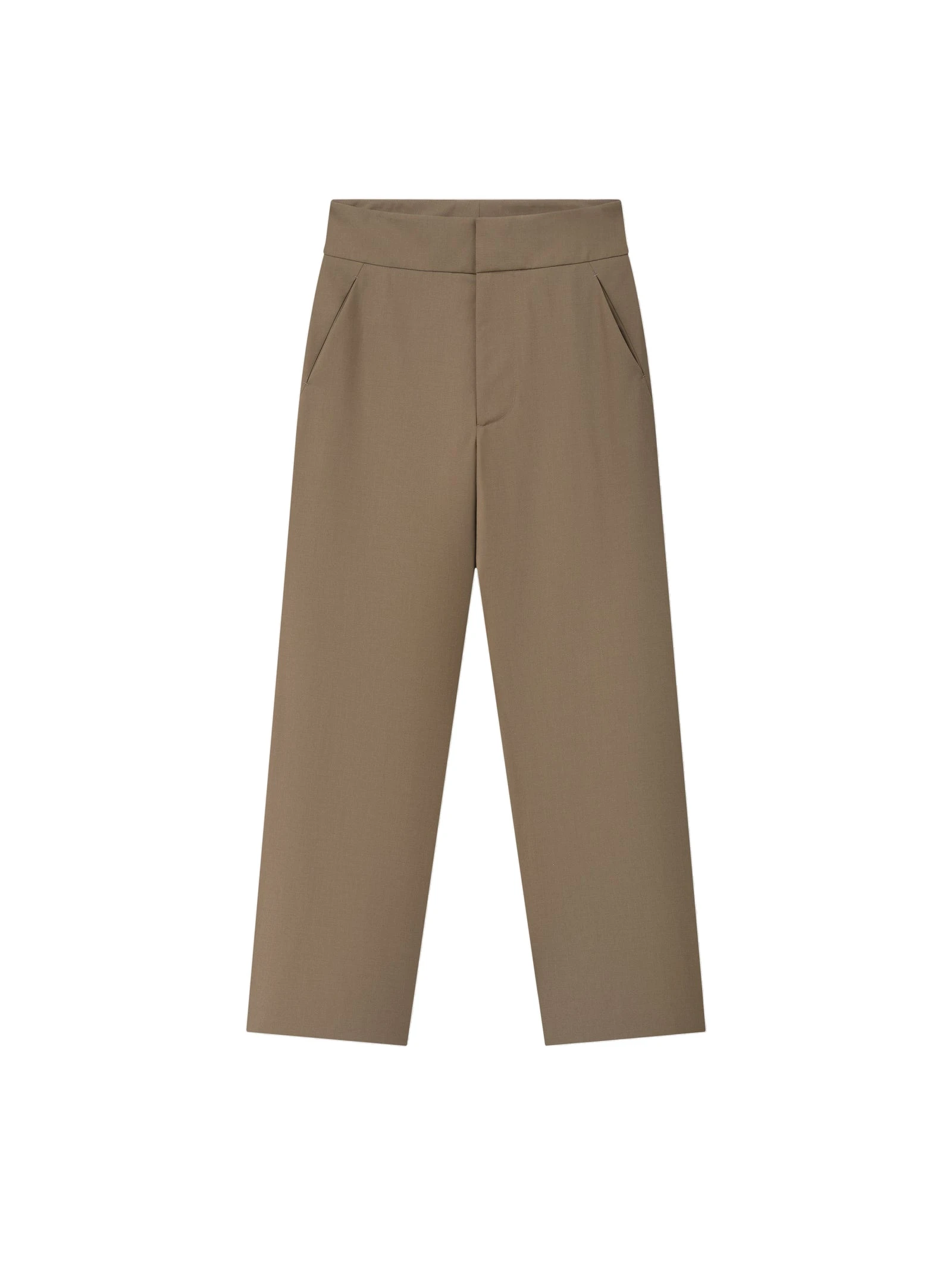 Fear of God Wool Poplin Casual Flat Front Pants in Clay Fear of God Wool Poplin Casual Flat Front Pants in Clay | Luxury Shoes