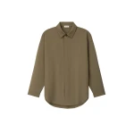 Fear of God Wool Poplin Relaxed Shirt in Clay Fear of God Wool Poplin Relaxed Shirt in Clay | Luxury Shoes