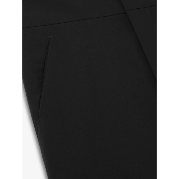 Fear of God Wool Ripstop Casual Flat Front Pant in Black | Pants | Luxury Shoes 