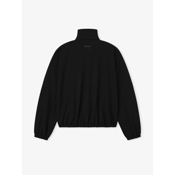 Fear of God Wool Ripstop Half Zip Track Jacket in Black | Men Jackets | Luxury Shoes 