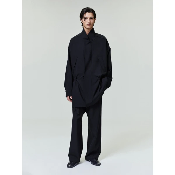 Fear of God Wool Ripstop Parka in Black | Men Coats | Luxury Shoes 