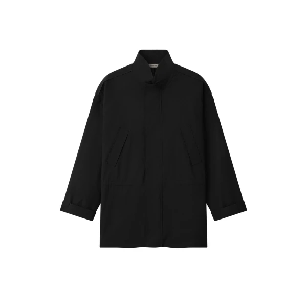 Fear of God Wool Ripstop Parka in Black | Luxury Shoes 