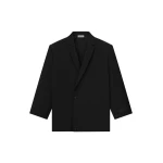 Fear of God Wool Ripstop Relaxed Long Jacket in Black | Luxury Shoes 