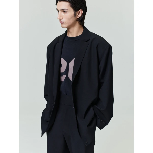 Fear of God Wool Ripstop Relaxed Long Jacket in Black | Men Jackets | Luxury Shoes 