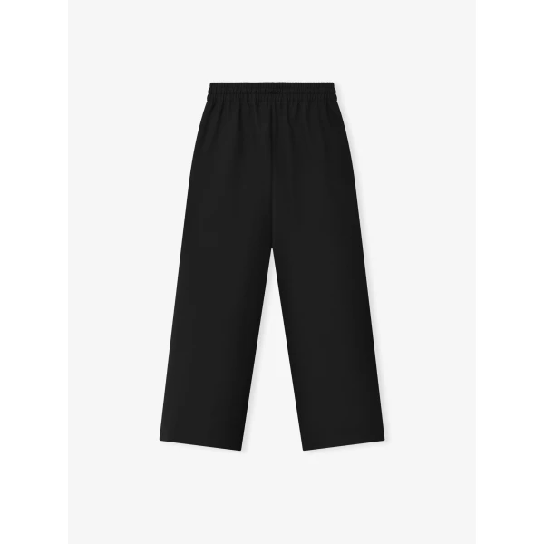 Fear of God Wool Ripstop Wide Leg Drawstring Pants in Black | Pants | Luxury Shoes 