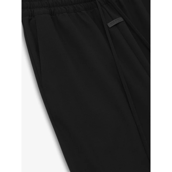 Fear of God Wool Ripstop Wide Leg Drawstring Pants in Black | Pants | Luxury Shoes 