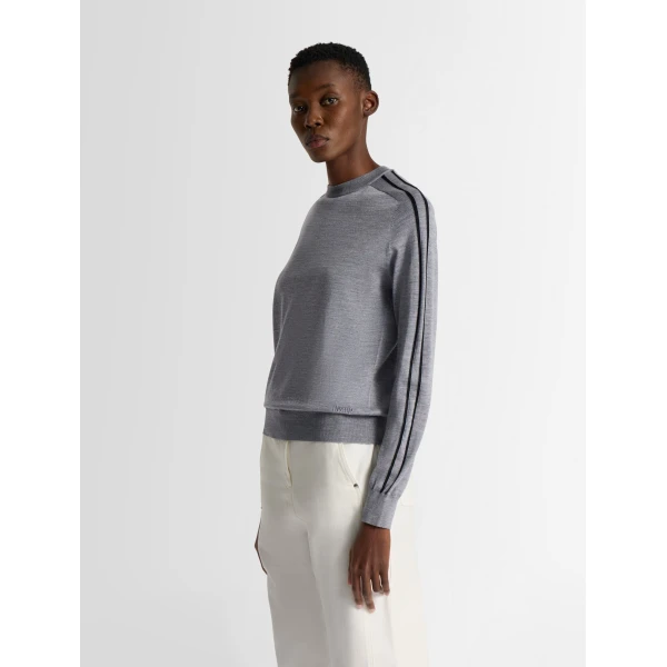 Fusalp Anayral Sweater in Mouse Grey and Black, view 3 | Sweaters | Luxury Shoes 