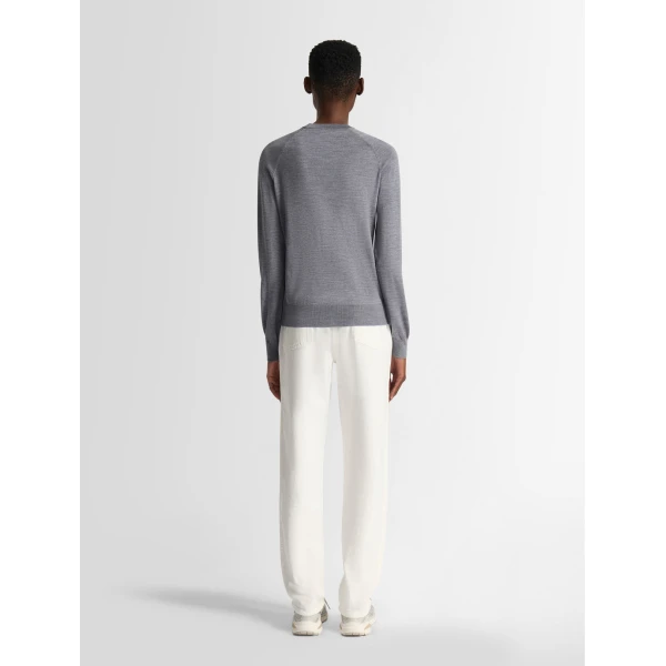 Fusalp Anayral Sweater in Mouse Grey and Black, view 4 | Sweaters | Luxury Shoes 