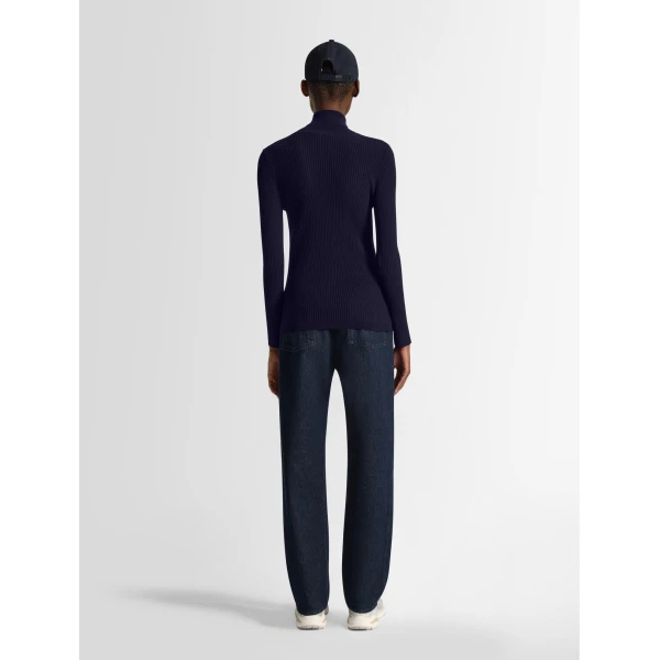 Fusalp Ancelle Sweater in Dark Blue, view 4 | Turtlenecks | Luxury Shoes 
