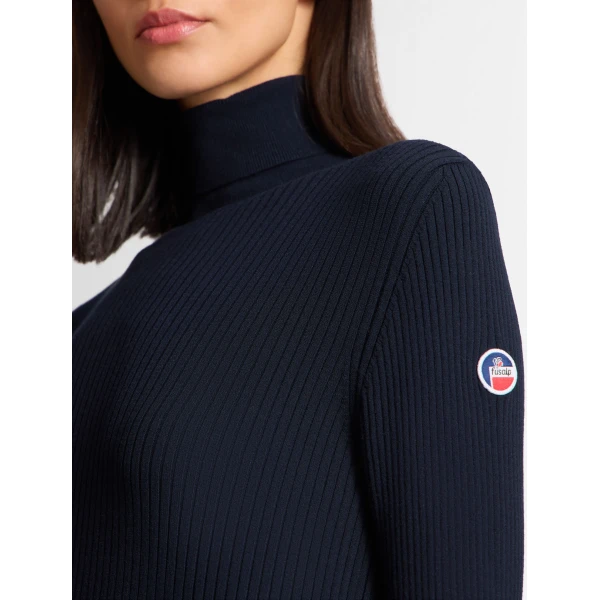 Fusalp Ancelle Sweater in Dark Blue, view 5 | Turtlenecks | Luxury Shoes 