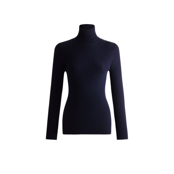 Fusalp Ancelle Sweater in Dark Blue | Turtlenecks | Luxury Shoes 