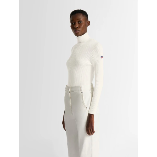 Fusalp Ancelle Sweater in Powder, view 3 | Turtlenecks | Luxury Shoes 