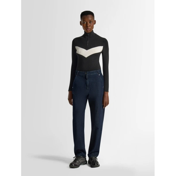Fusalp Andromede Sweater in Black and Snow, view 2 | Sweaters | Luxury Shoes 
