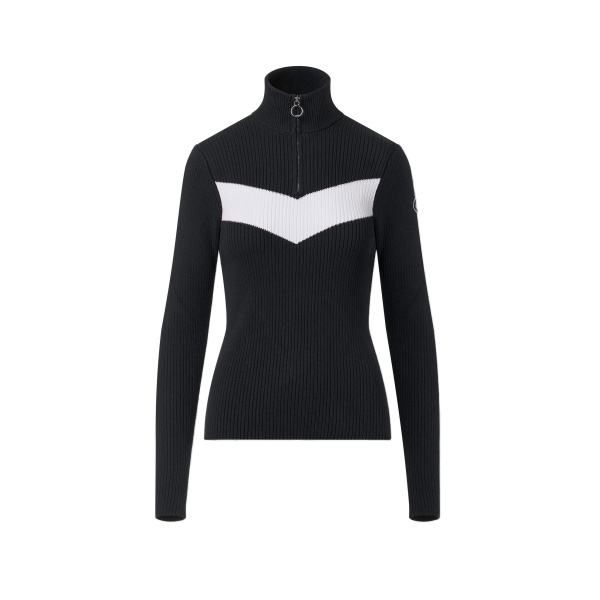Fusalp Andromede Sweater in Black and Snow | Sweaters | Luxury Shoes 