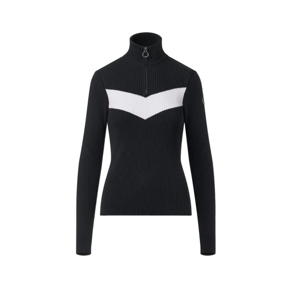Fusalp Andromede Sweater in Black and Snow | Sweaters | Luxury Shoes 