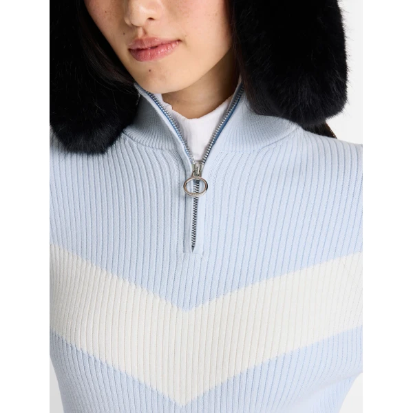 Fusalp Andromede Sweater in Light Cloud and Snow, view 6 | Sweaters | Luxury Shoes 