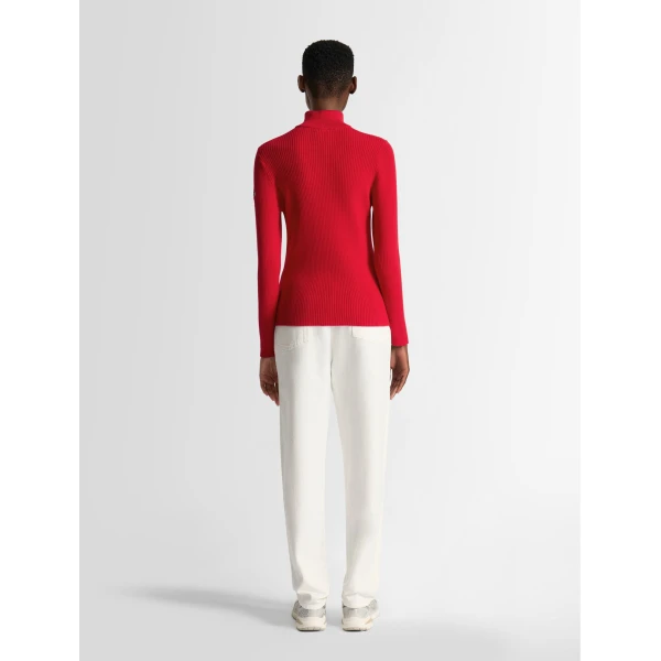 Fusalp Andromede Sweater in Racing Red and Snow, view 4 | Sweaters | Luxury Shoes 