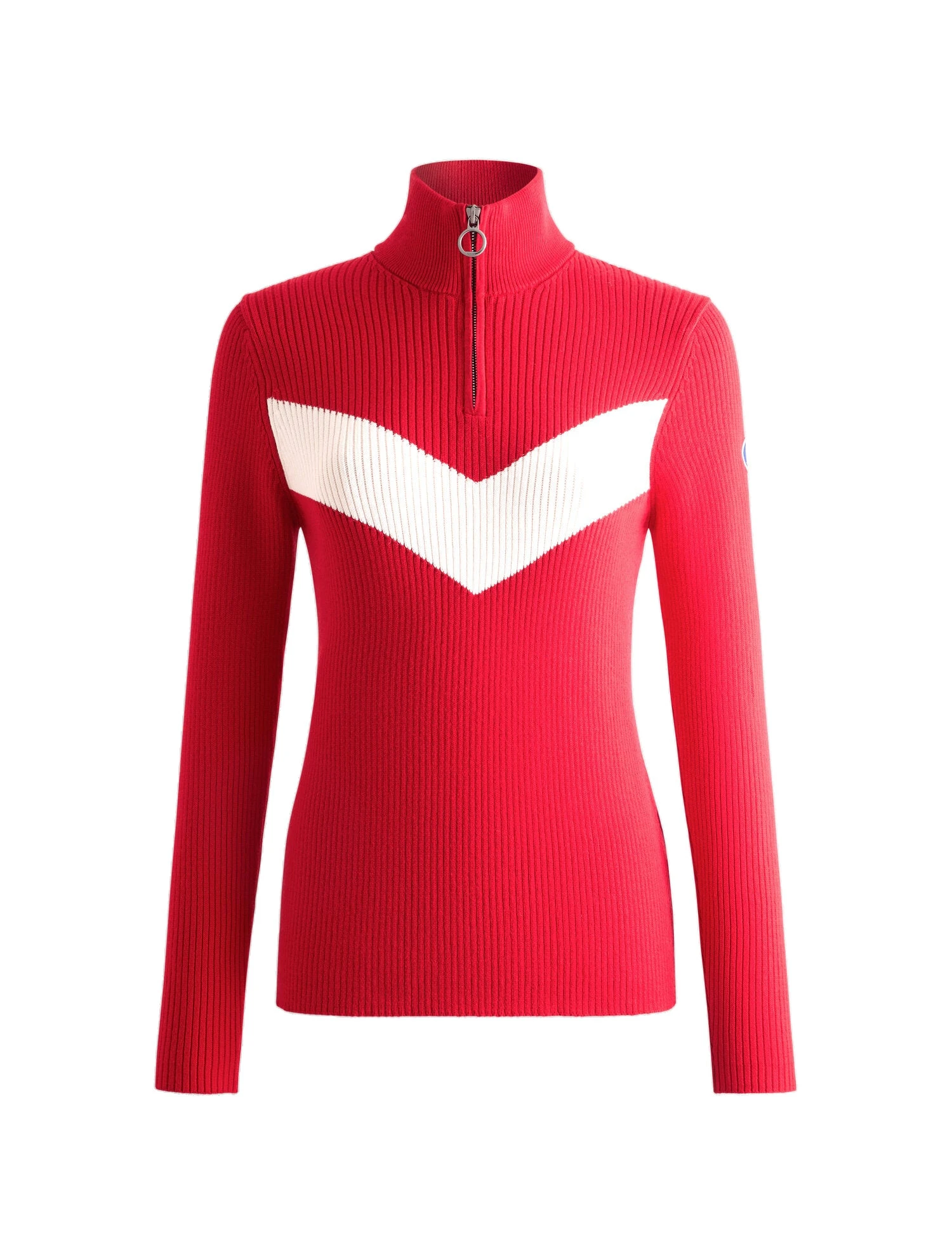 Fusalp Andromede Sweater in Racing Red and Snow Fusalp Andromede Sweater in Racing Red and Snow | Sweaters | Luxury Shoes
