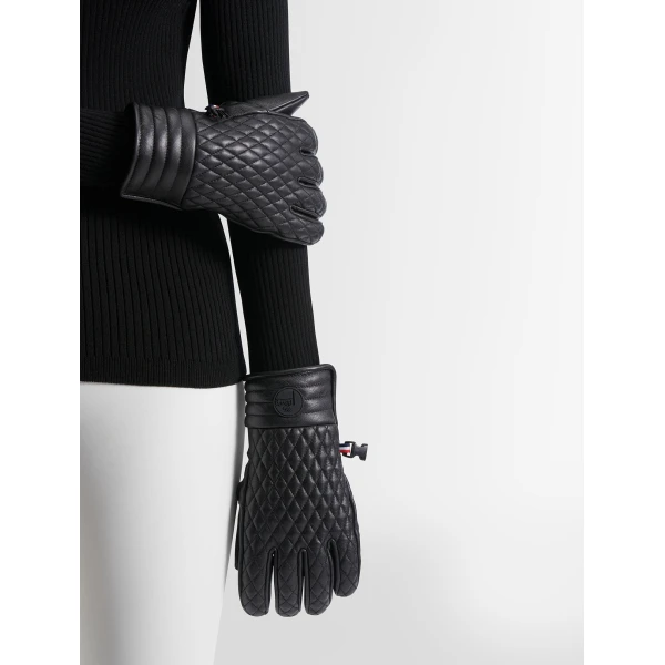 Fusalp Athena Ski Gloves in Black, view 4 | Gloves | Luxury Shoes 