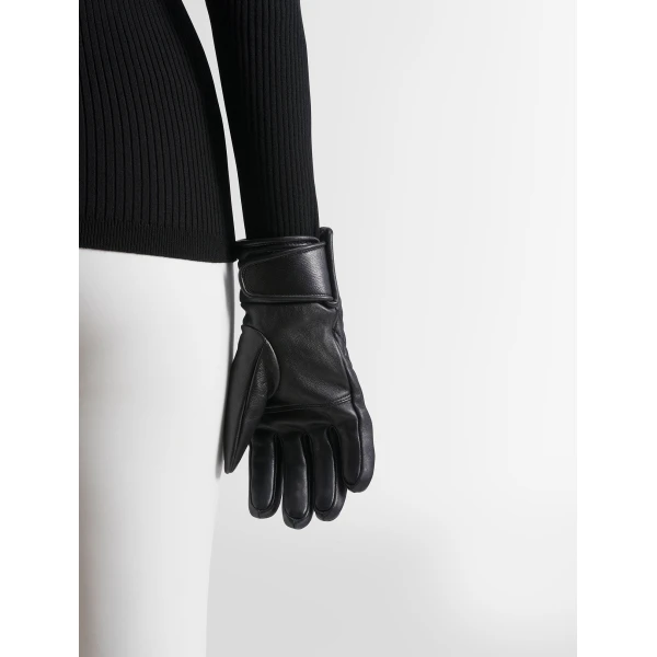 Fusalp Athena Ski Gloves in Black, view 6 | Gloves | Luxury Shoes 