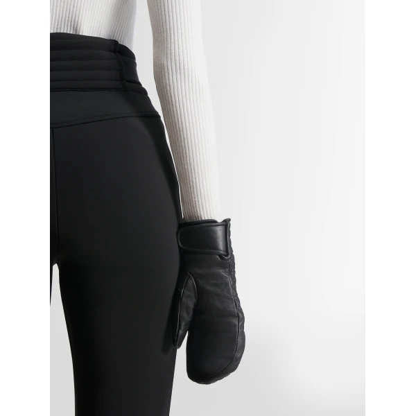 Fusalp Athena Ski Mittens in Black, view 6 | Gloves | Luxury Shoes 