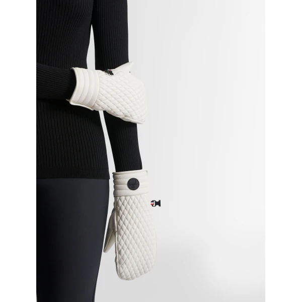 Fusalp Athena Ski Mittens in Snow, view 4 | Gloves | Luxury Shoes 