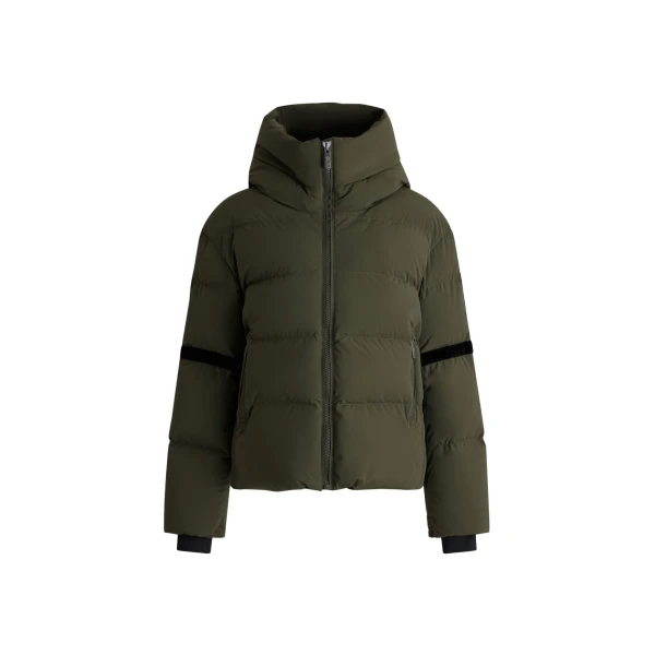 Fusalp Barsy Down Jacket in Moss Green and Black | Ski Jackets | Luxury Shoes 