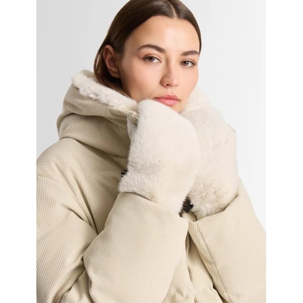 Fusalp Barsy Velvet Down Jacket in Desert, view 4 | Ski Jackets | Luxury Shoes 
