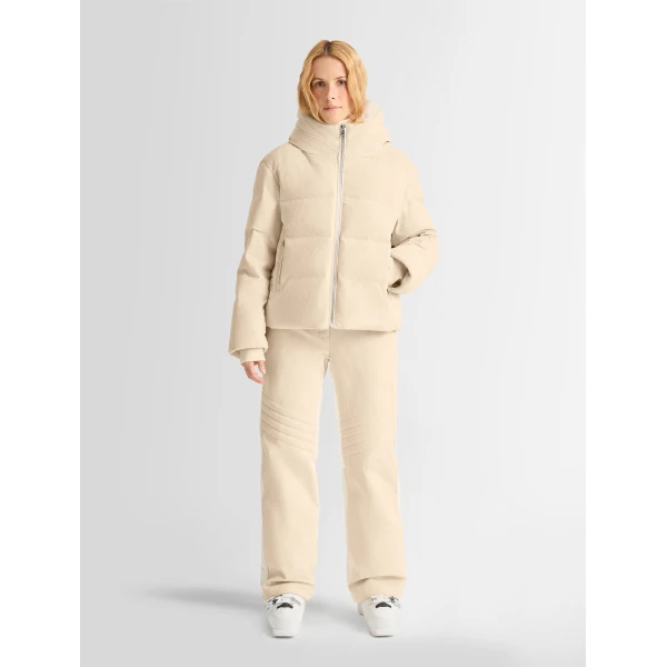 Fusalp Barsy Velvet Down Jacket in Desert, view 6 | Ski Jackets | Luxury Shoes 