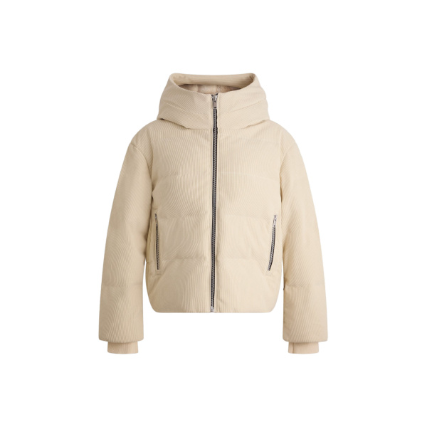 Fusalp Barsy Velvet Down Jacket in Desert | Ski Jackets | Luxury Shoes 