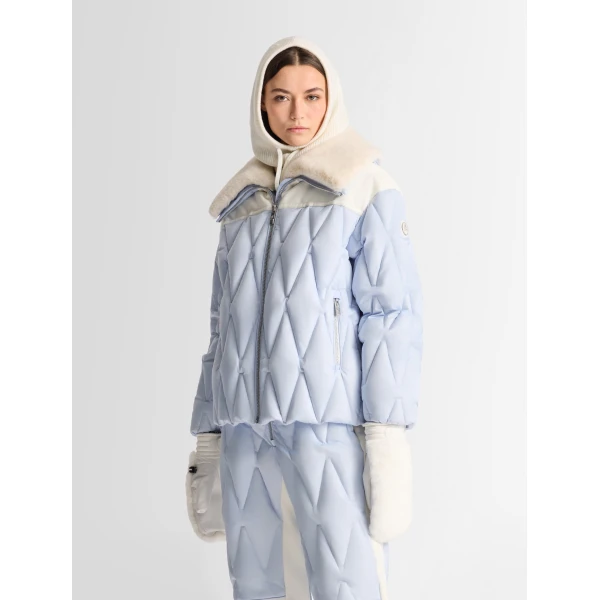 Fusalp Beqya Down Jacket in Cloud, view 3 | Ski Jackets | Luxury Shoes 