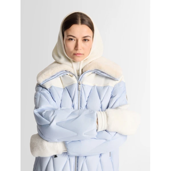 Fusalp Beqya Down Jacket in Cloud, view 5 | Ski Jackets | Luxury Shoes 