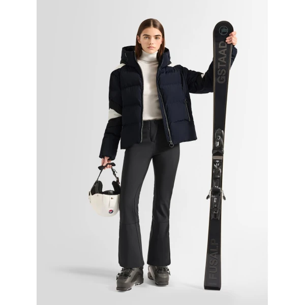 Fusalp Charloy Down Jacket in Navy, Black and Snow, view 2 | Ski Jackets | Luxury Shoes 