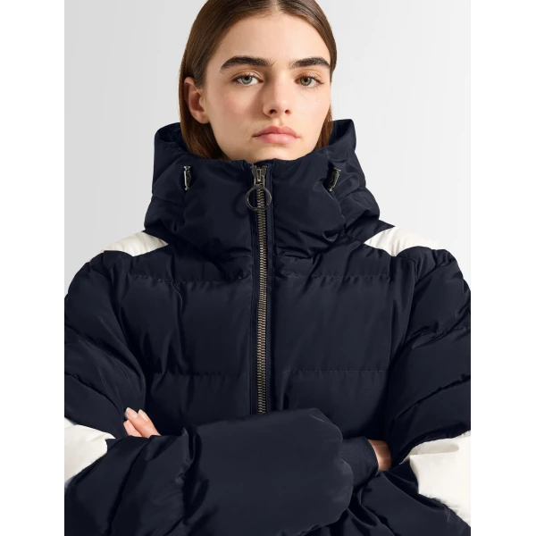 Fusalp Charloy Down Jacket in Navy, Black and Snow, view 5 | Ski Jackets | Luxury Shoes 