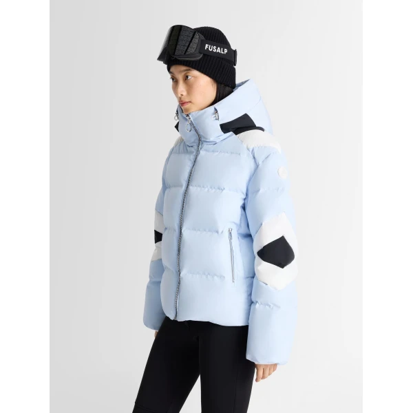 Fusalp Charloy Ski Jacket in Cloud, Snow and Black, view 3 | Ski Jackets | Luxury Shoes 